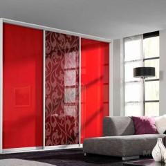 Шкаф-купе Марвин красного цвета