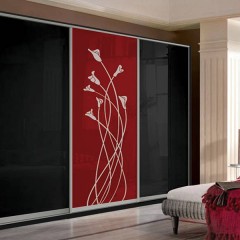 Шкаф-купе Престиж красного цвета