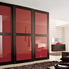 Шкаф-купе Перри красного цвета