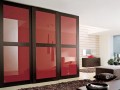 Шкаф-купе Перри красного цвета