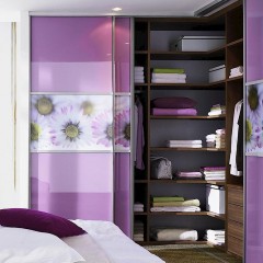 Шкаф-купе Лето фиолетового цвета