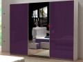 Шкаф-купе Ален фиолетового цвета