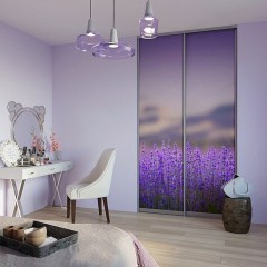 Шкаф-купе Лаванда фиолетового цвета