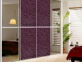 Шкаф-купе с фотопечатью фиолетового цвета