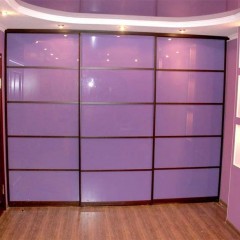 Шкаф-купе Трио сиреневого цвета