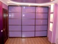 Шкаф-купе Трио сиреневого цвета
