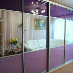 Шкаф-купе Пирс сиреневого цвета