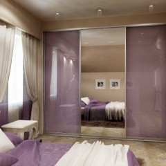 Шкаф-купе Рей сиреневого цвета