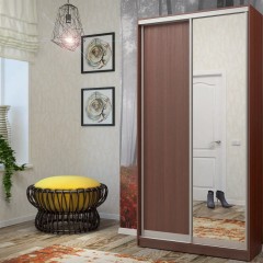 Шкаф-купе Лео цвета орех