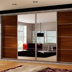 Шкаф-купе Ролан цвета орех