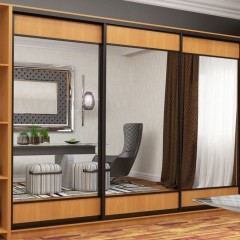 Шкаф-купе Лайт 2 цвета орех