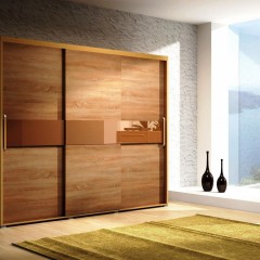 Шкаф-купе Симон цвета орех