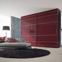Шкаф-купе вишневого цвета Али