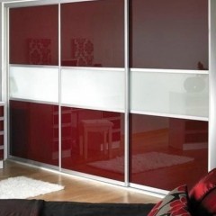 Шкаф-купе вишневого цвета Оскар