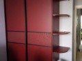 Шкаф-купе вишневого цвета Варди