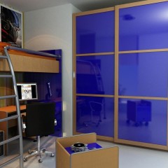Шкаф-купе Велли синий