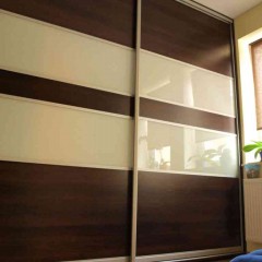 Шкаф-купе Киор двух-дверный коричневый