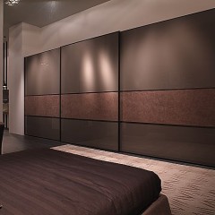 Шкаф-купе Премиум встроенный коричневый