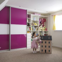 Шкаф-купе Милан фуксия