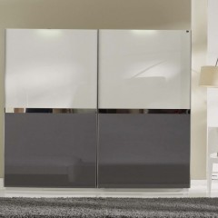 Шкаф-купе серого цвета Кармин