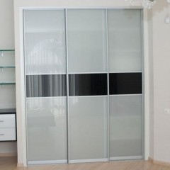 Шкаф-купе серого цвета Викензо