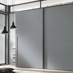 Шкаф-купе серого цвета Биажио