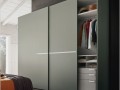 Шкаф-купе серого цвета Космо