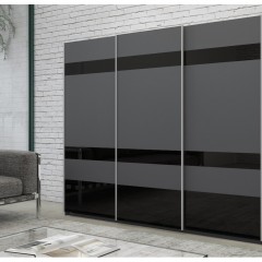 Шкаф-купе серого цвета Ромоло