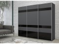 Шкаф-купе серого цвета Ромоло