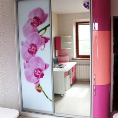 Шкаф-купе фуксия Бартоло