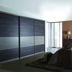 Шкаф-купе серого цвета Мариано