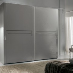 Шкаф-купе серого цвета Марцио