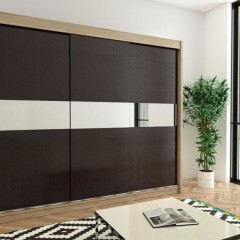 Шкаф-купе цвет шоколад Эфиз