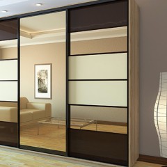 Шкаф-купе цвет шоколад Алмаз