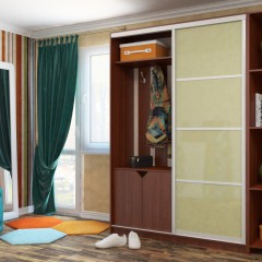 Шкаф-купе одно-дверный Леон оливковый