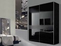 Шкаф-купе черного цвета Зино