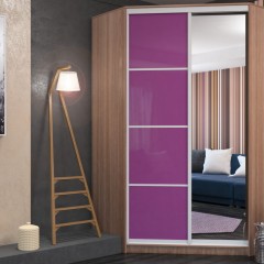 Шкаф-купе розового цвета Силвио