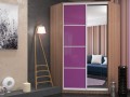 Шкаф-купе розового цвета Силвио
