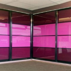 Шкаф-купе розового цвета Нестор