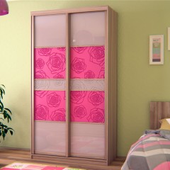 Шкаф-купе розового цвета Пьеро