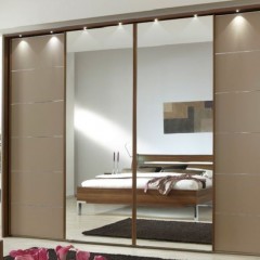 Шкаф-купе цвет кофе с молоком Вивьен