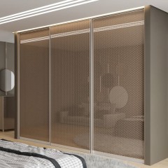 Шкаф-купе цвет кофе с молоком Узор