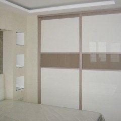 Шкаф-купе цвет кофе с молоком Кай