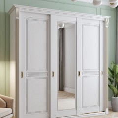 Шкаф-купе с фрезеровкой Альф