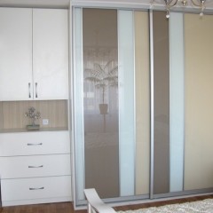 Шкаф-купе с вертикальными вставками Патрик