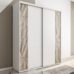 Шкаф-купе с вертикальными вставками Дамион