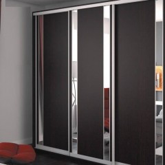 Шкаф-купе с вертикальными вставками Тео