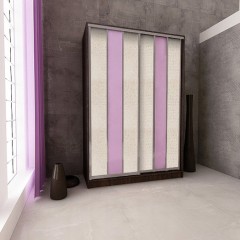 Шкаф-купе с вертикальными вставками Кристо