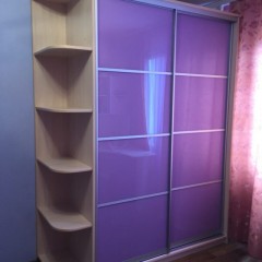 Шкаф-купе Мирон сиреневого цвета