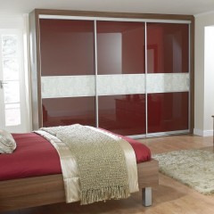 Шкаф-купе вишневого цвета Керем